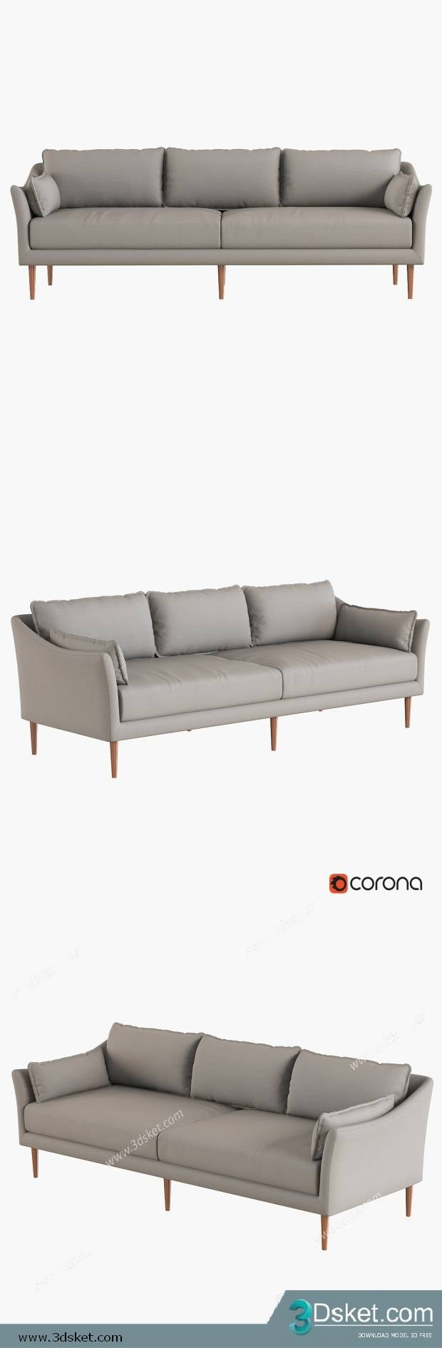 3D Model Sofa Free Download 216