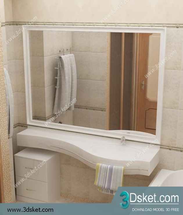 Free Download Wash Basin 3D Model 052