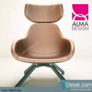 3D Model Arm Chair Free Download 341