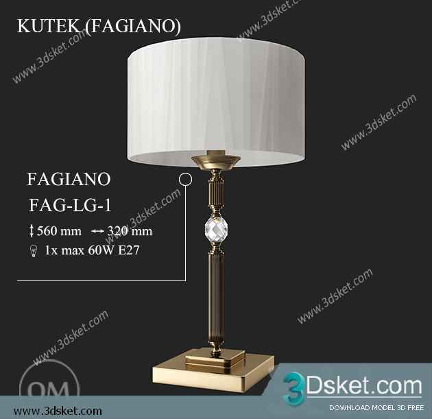 Free Download Table Lamp 3D Model 0196