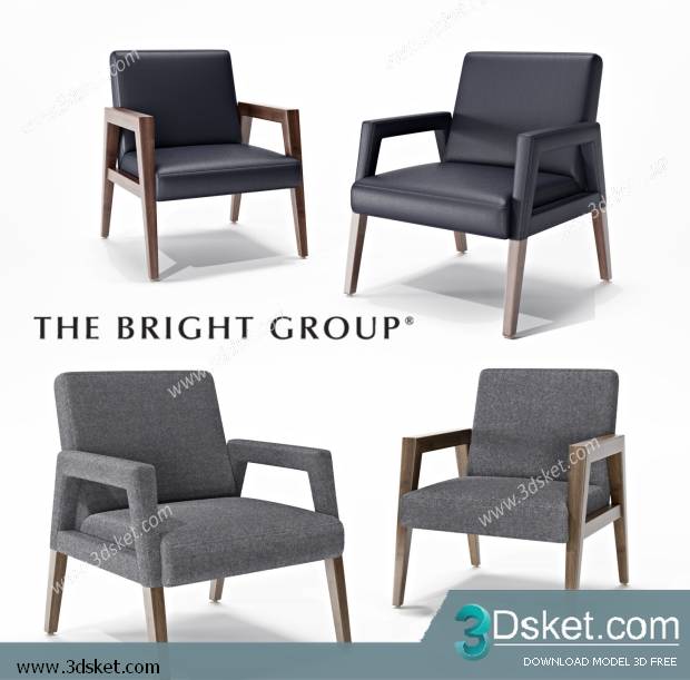 3D Model Arm Chair Free Download 344