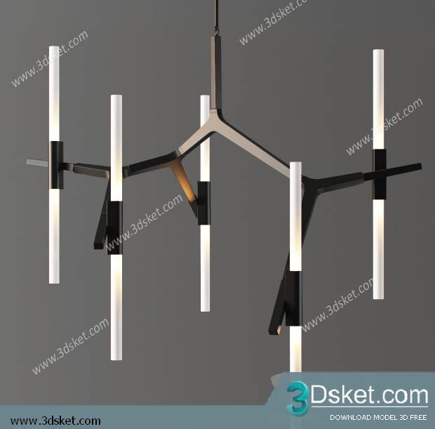 Free Download Ceiling Light 3D Model 0201