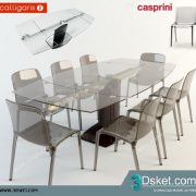 3D Model Table Chair Free Download 106