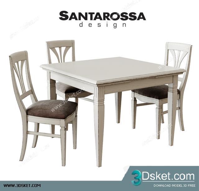 3D Model Table Chair Free Download 107