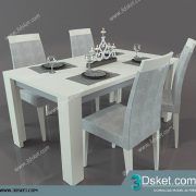 3D Model Table Chair Free Download 108