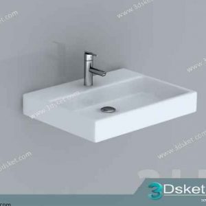 Free Download Wash Basin 3D Model 085