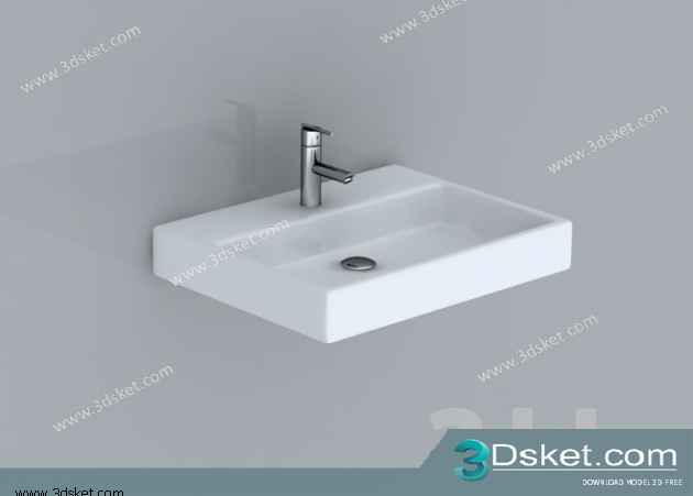 Free Download Wash Basin 3D Model 085