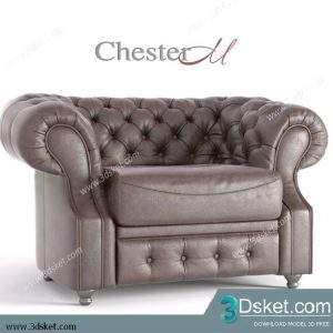 3D Model Arm Chair Free Download 347