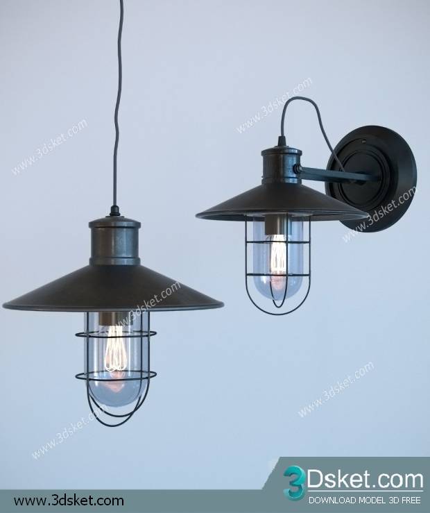 Free Download Ceiling Light 3D Model 0204