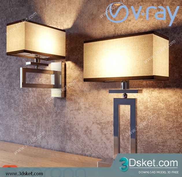 Free Download Table Lamp 3D Model 0201