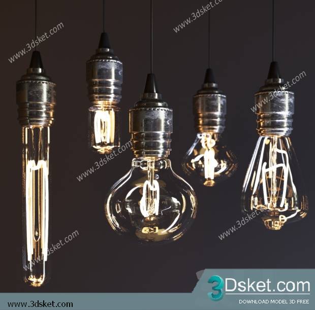 Free Download Ceiling Light 3D Model 0206