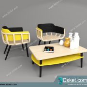 3D Model Table Chair Free Download 112