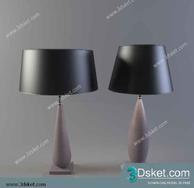 Free Download Table Lamp 3D Model 059