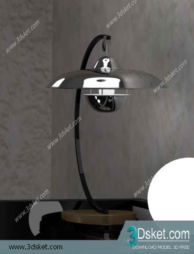 Free Download Table Lamp 3D Model 0104