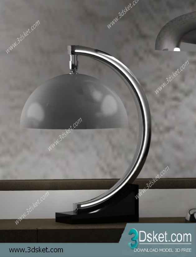 Free Download Table Lamp 3D Model 0105