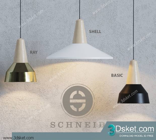 Free Download Ceiling Light 3D Model 0207