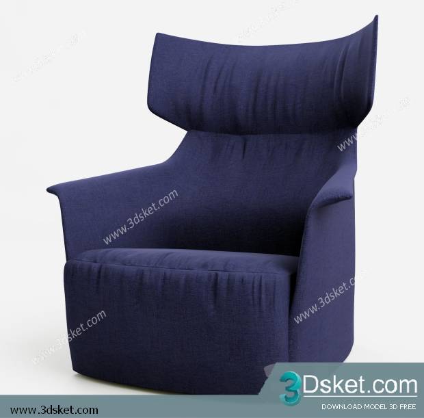 3D Model Arm Chair Free Download 349