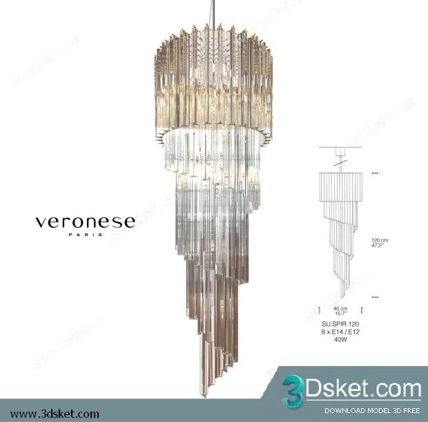 Free Download Ceiling Light 3D Model 0208