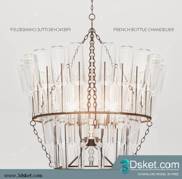 Free Download Ceiling Light 3D Model 0209