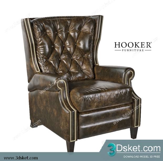 3D Model Arm Chair Free Download 352