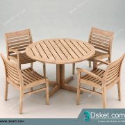 3D Model Table Chair Free Download 113