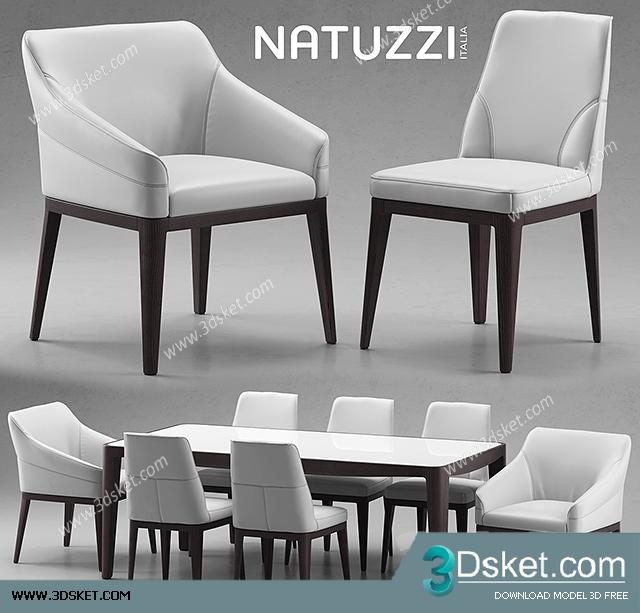 3D Model Table Chair Free Download 114