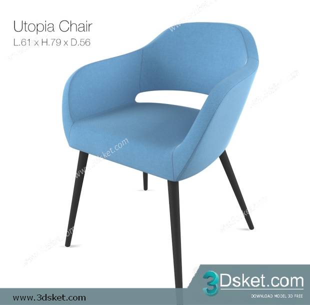 3D Model Chair Free Download 0210