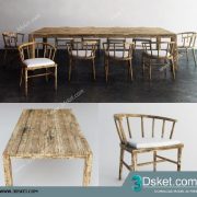 3D Model Table Chair Free Download 116