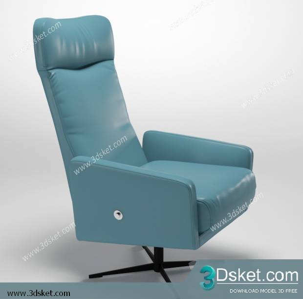 3D Model Arm Chair Free Download 353