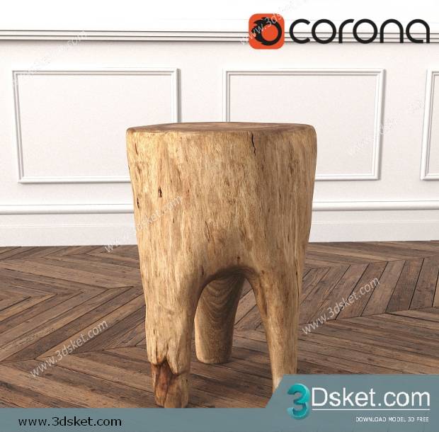 3D Model Chair Free Download 0212