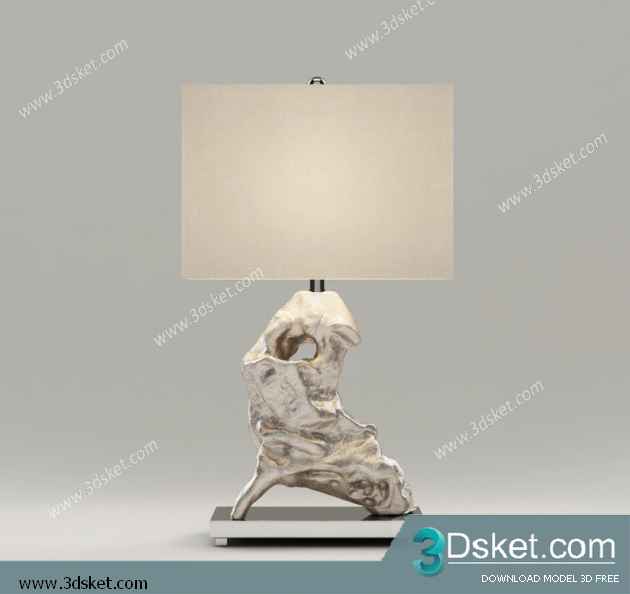 Free Download Table Lamp 3D Model 0206