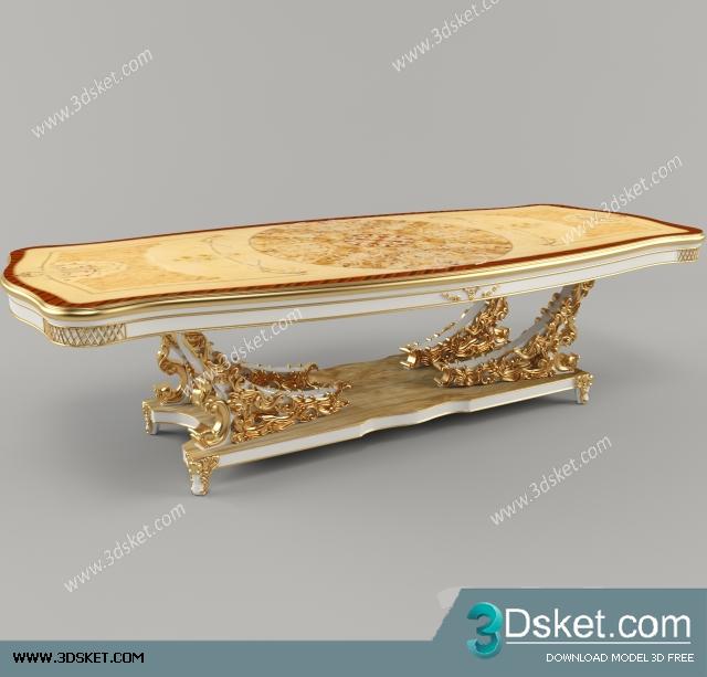 3D Model Table Chair Free Download 117