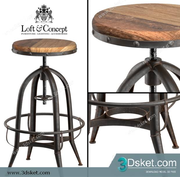 3D Model Chair Free Download 0213