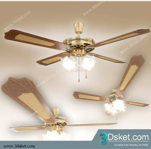 Free Download Ceiling Light 3D Model 0211