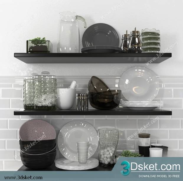 Free Download 3D Models Tableware Kitchen 0145