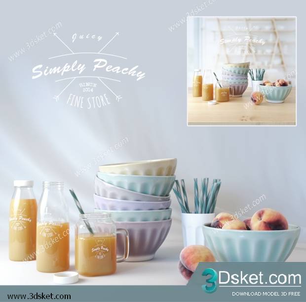 Free Download 3D Models Tableware Kitchen 0146