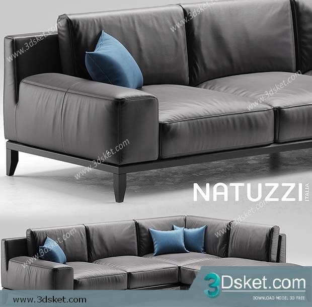 3D Model Sofa Free Download 240