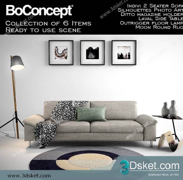 3D Model Sofa Free Download 245
