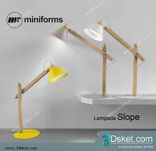 Free Download Table Lamp 3D Model 0208
