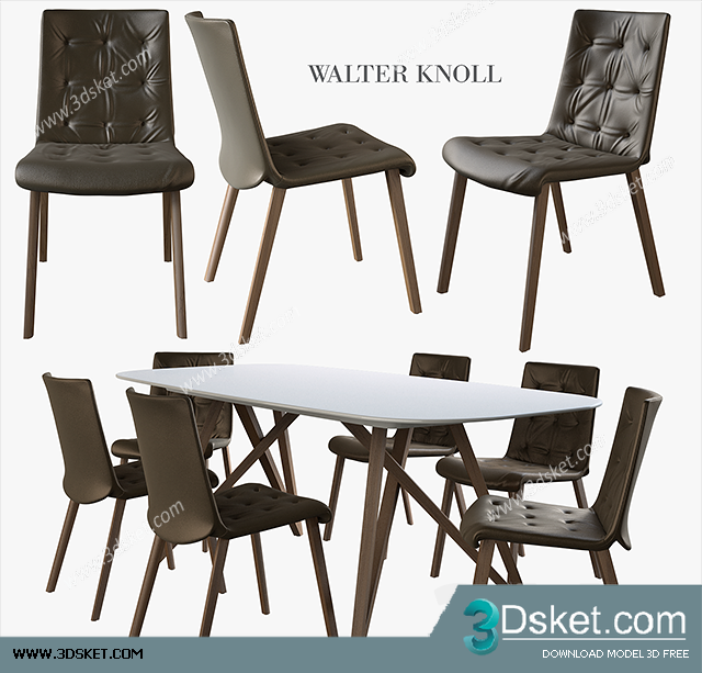 3D Model Table Chair Free Download 119
