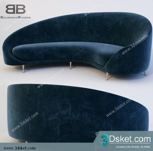 3D Model Arm Chair Free Download 361