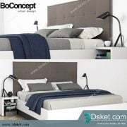3D Model Bed Free Download Giường 197