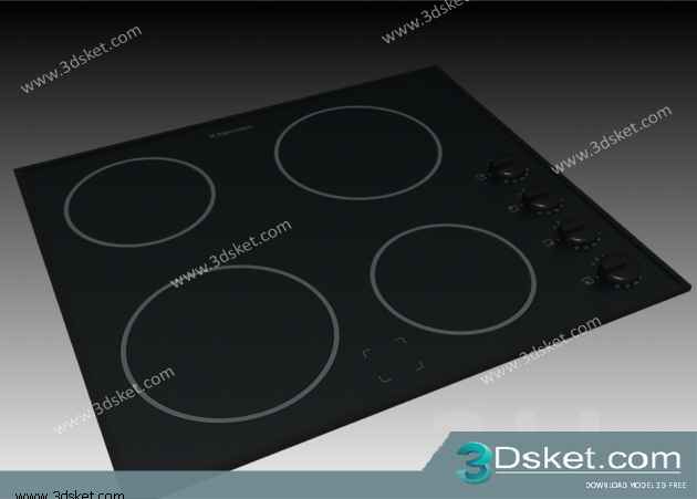 Free Download Kitchen Appliance 3D Model 095