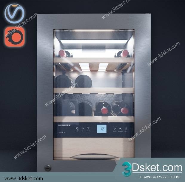 Free Download Kitchen Appliance 3D Model 0140