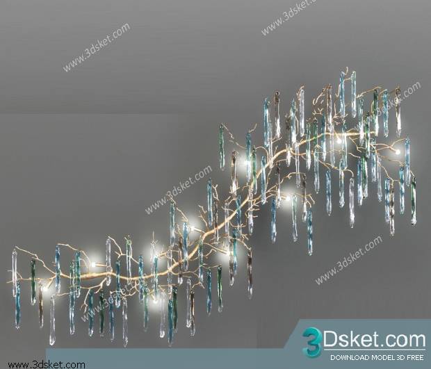 Free Download Ceiling Light 3D Model 0215