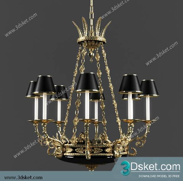 Free Download Ceiling Light 3D Model 0216