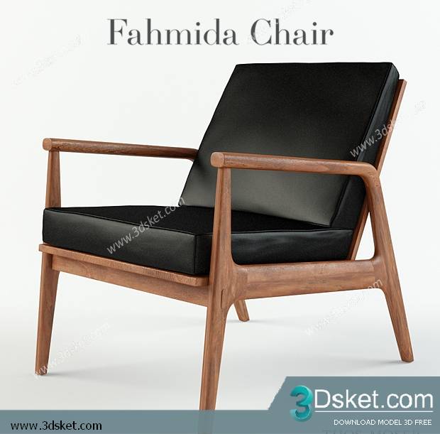 3D Model Arm Chair Free Download 362