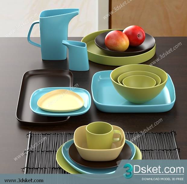 Free Download 3D Models Tableware Kitchen 0152