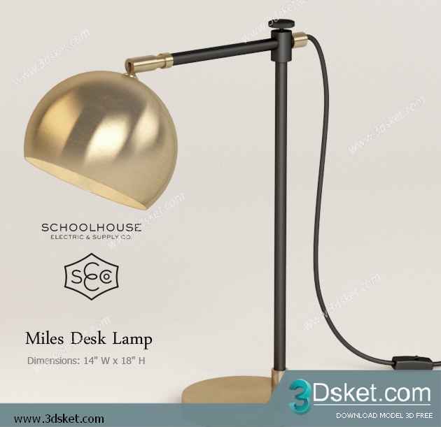 Free Download Table Lamp 3D Model 0211
