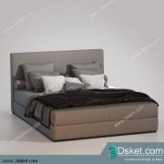3D Model Bed Free Download Giường 201